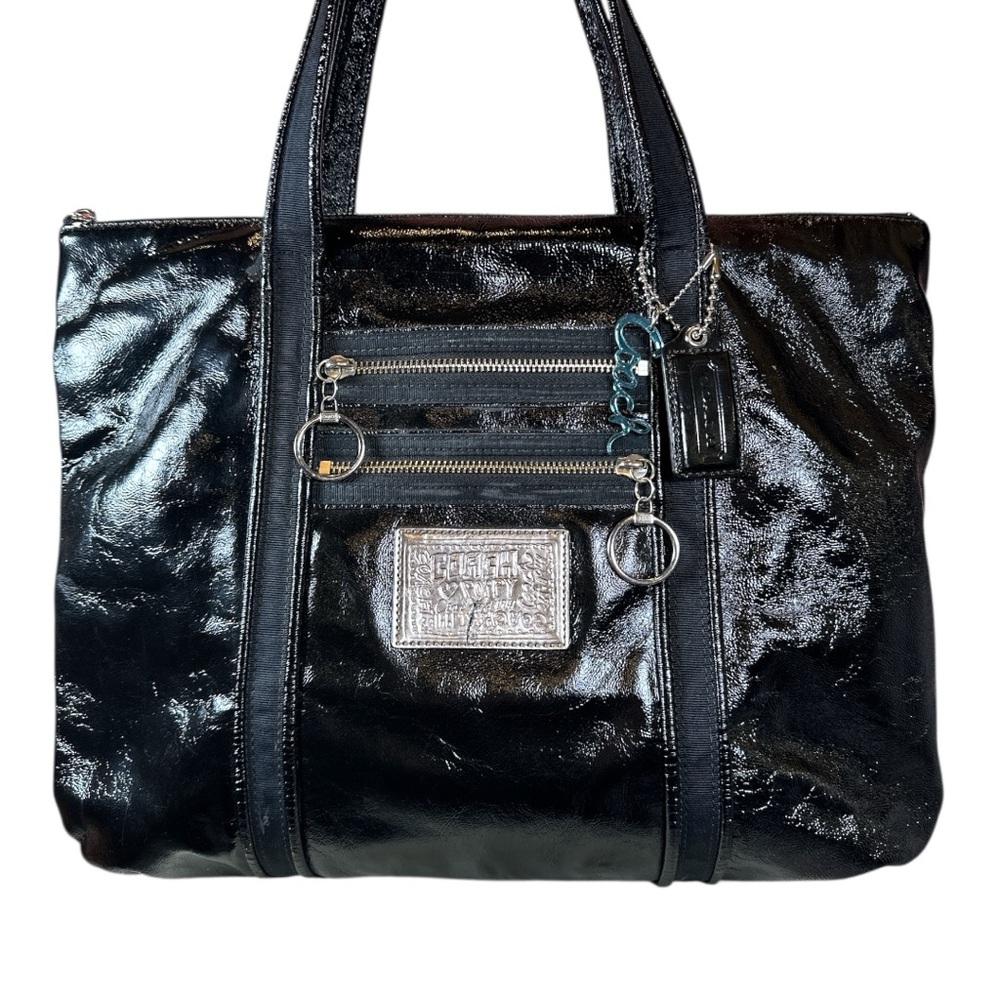 COACH Poppy Signature Glam Tote - Picture 3 of 15